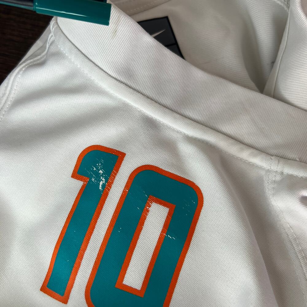 Nike Miami Dolphins Tyreek Hill #10 NFL On Field Jersey White Men’s Medium - Picture 12 of 16